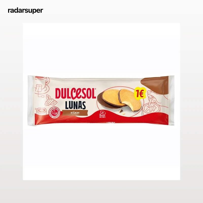 DULCESOL Lunas al cacao 6 uds. 350 gr.