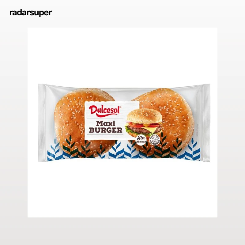 DULCESOL Pan de hamburguesa maxi 300 g.