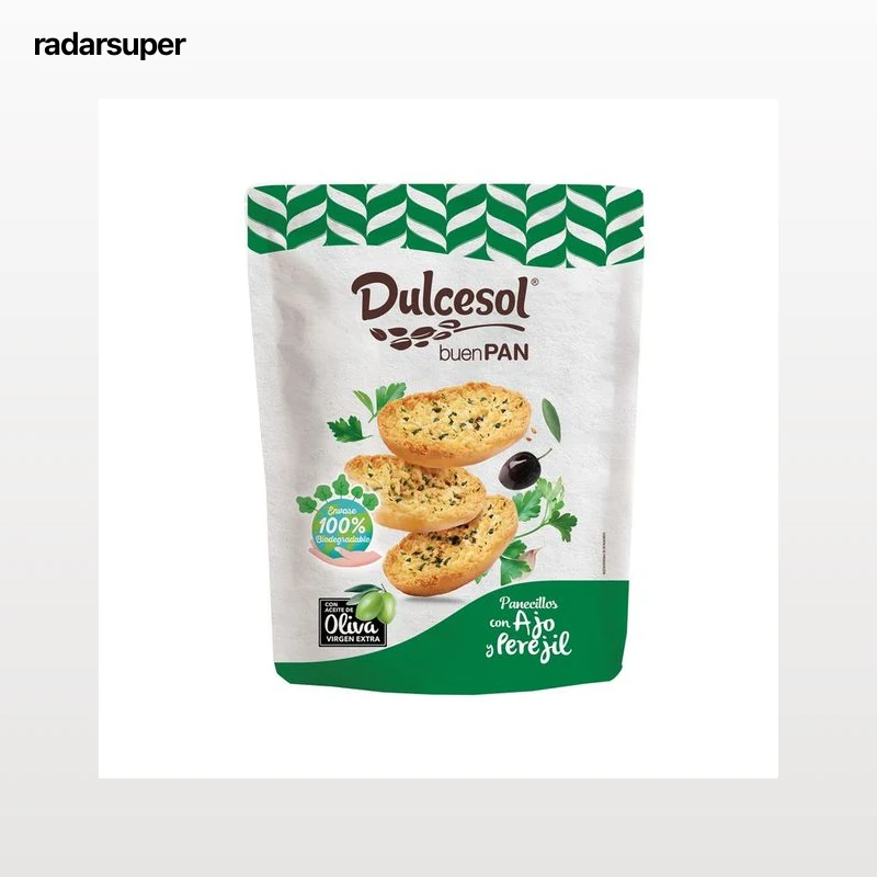 DULCESOL Panecillos de ajo y perejil con aceite de oliva 160 g.