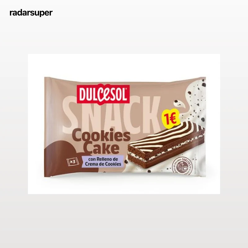 Dulcesol Pastelito relleno con crema de cookies 114g