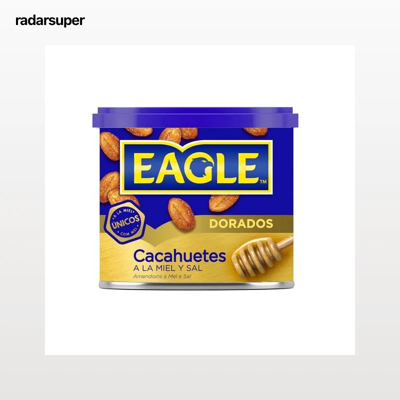 EAGLE Cacahuetes tostados con miel y sal Dorados 250 g.