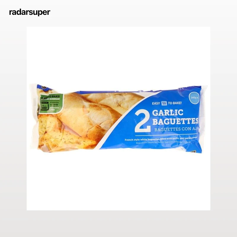 EASY TO BAKE Baguettes con ajo precocinadas 340 gr pack de 2 uds