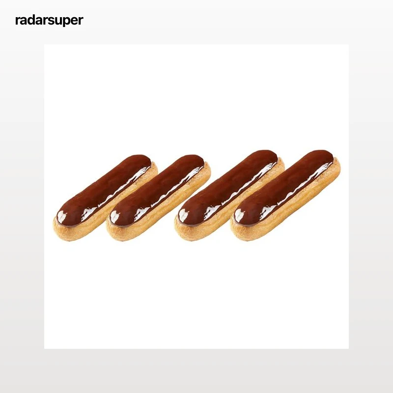Eclairs sabor cacao, 4 uds, 360g.