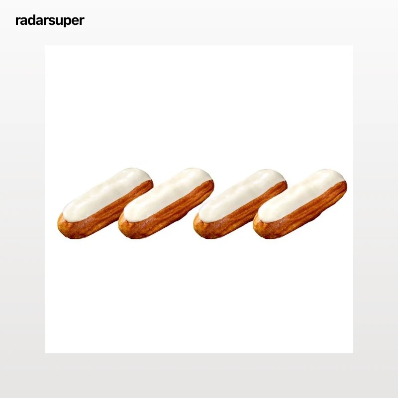 Eclairs sabor vainilla, 4 uds, 360g.