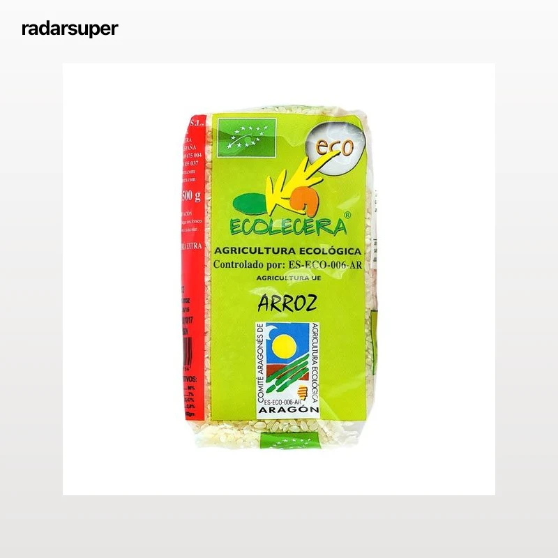 ECOCELERA Arroz blanco redondo ecológico 500 g.