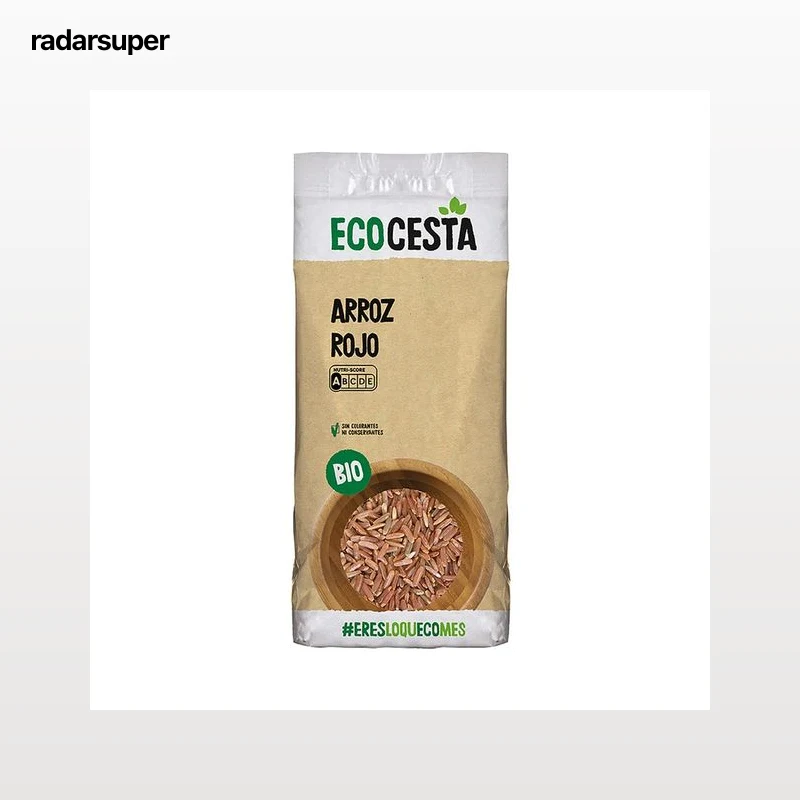 ECOCESTA Arroz rojo ecológico sin colorantes ni conservantes 500 g.