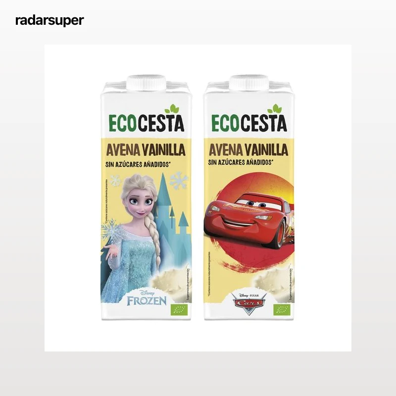 ECOCESTA Bebida de avena ecológica con sabor a vainilla y sin azúcares añadidos 1 l.