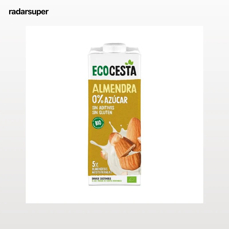 ECOCESTA Bebida vegetal de almendra (0 % azúcar) ecológica 1 l.