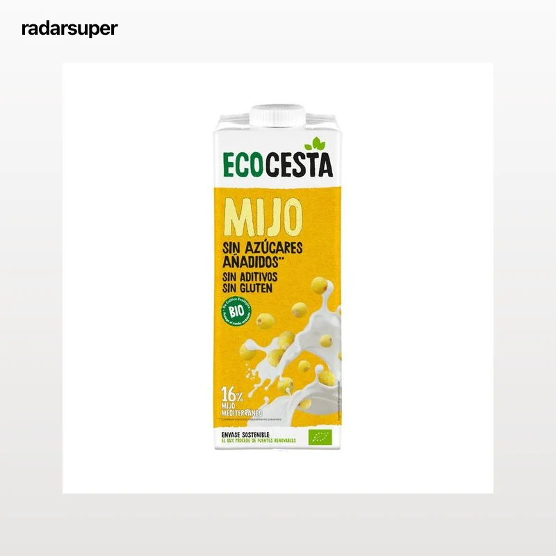 ECOCESTA Bebida vegetal de mijo, ecológica y sin azúcares añadidos 1 l.