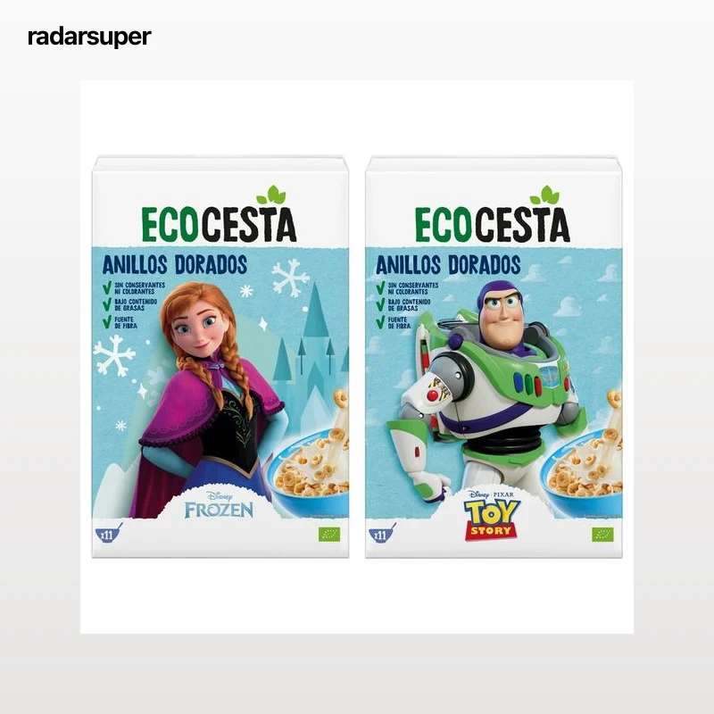 ECOCESTA Bio Cereales anillos dorados ecológicos 330 ml.