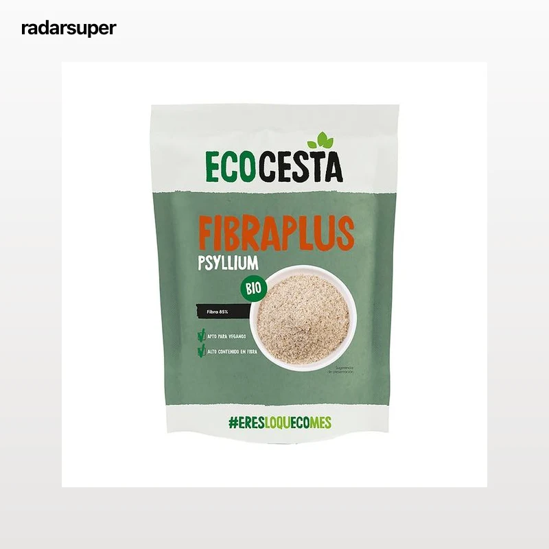 ECOCESTA Fibraplus Superalimento (psyllium) ecológico, con un 85% de fibra y apto para veganos 150 g.