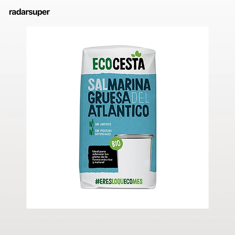 ECOCESTA Sal marina ecológica gruesa, del Atlántico 1 kg.