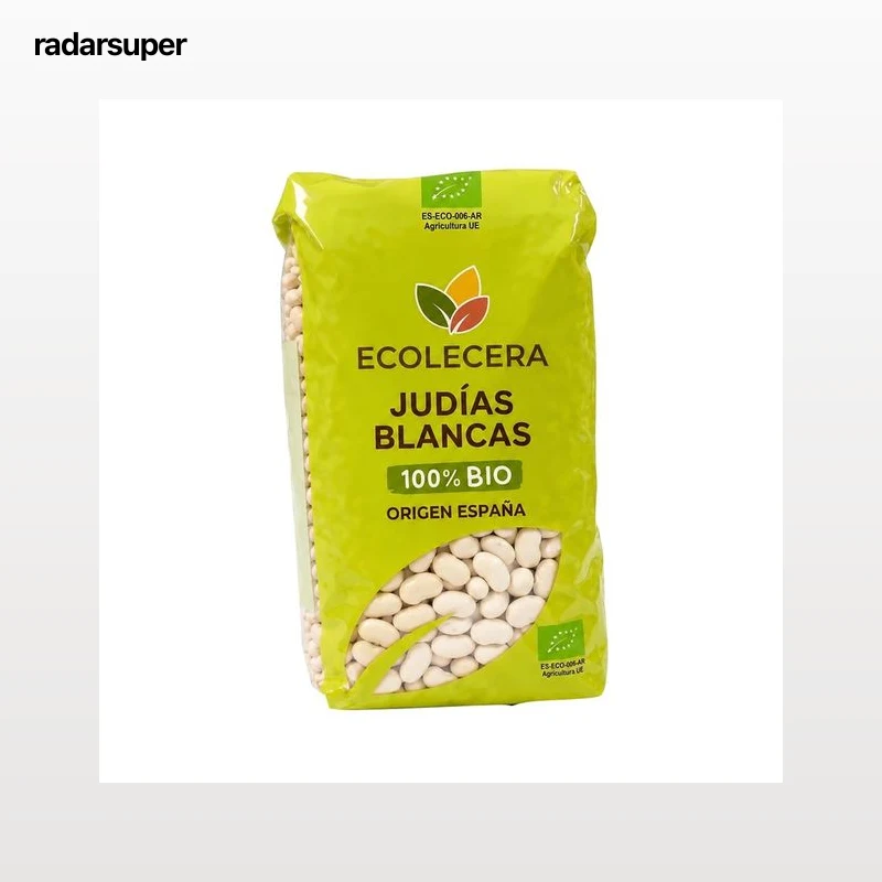 ECOLECERA Alubia (judia) blanca de aragón extra, ecológica 500 g.