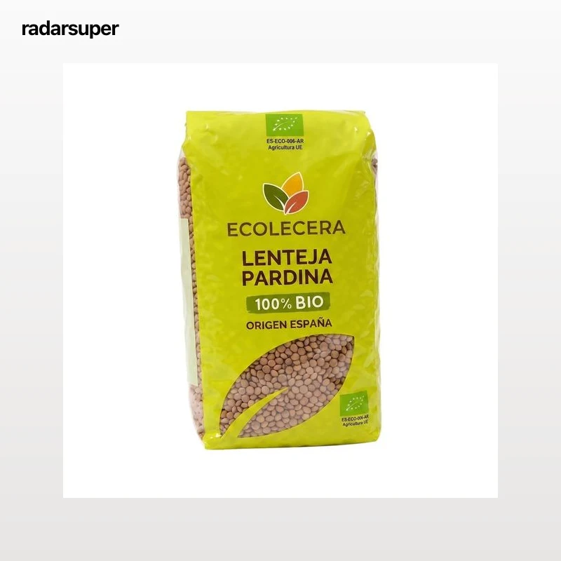 ECOLECERA Lenteja Pardina extra de Aragón de cultivo ecológico  500 g.