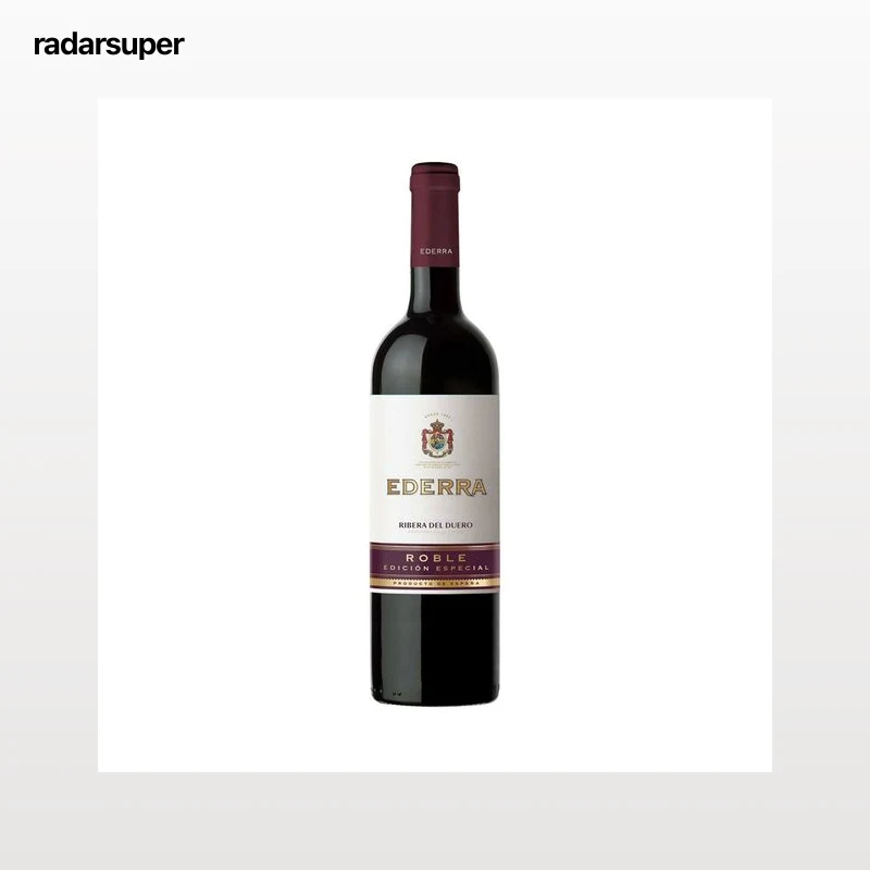 EDERRA Edición especial Vino tinto roble con D.O Ribera del Duero botella 75 cl.
