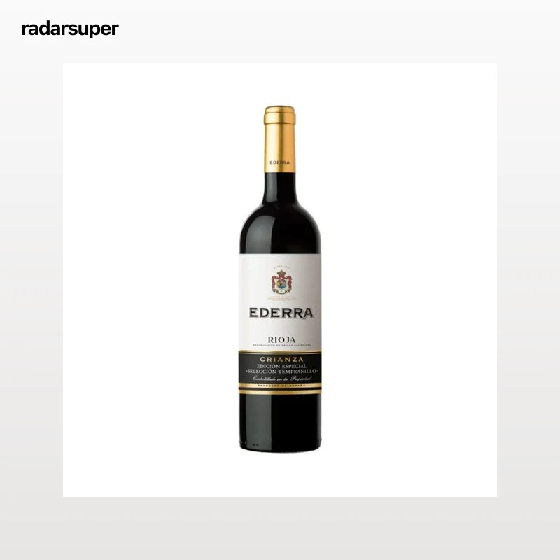 EDERRA  Vino tinto crianza con D.O. Ca. Rioja botella 75 cl.