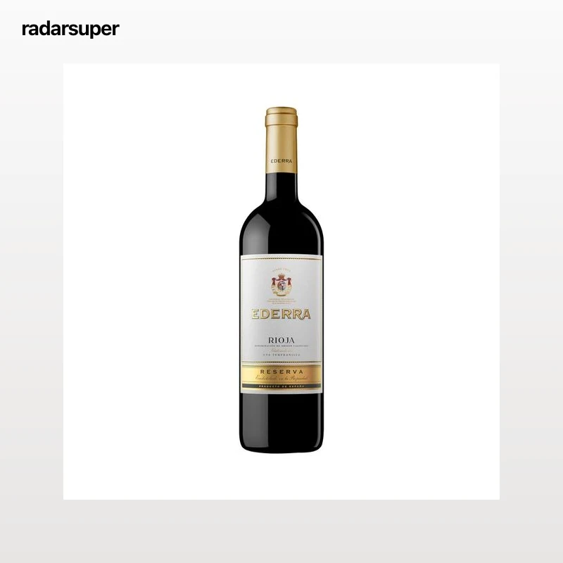 EDERRA  Vino tinto reserva con D.O. Ca. Rioja botella de 75 cl.