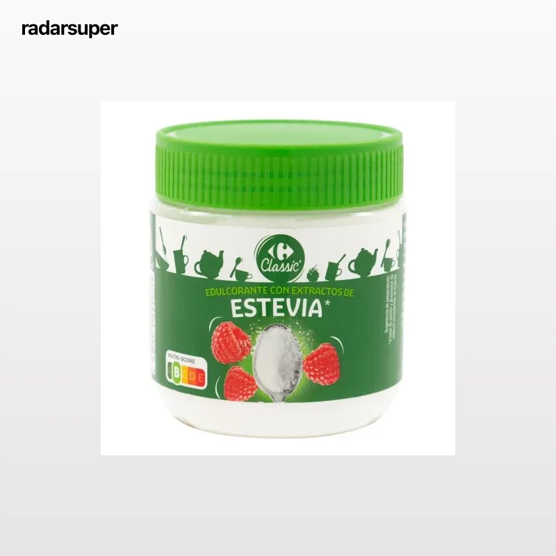 Edulcorante con extractos de stevia Carrefour Classic 200 g.