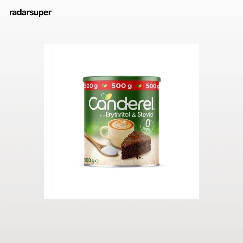 Edulcorante de eritritol y stevia granulado Canderel sin gluten 500 g.