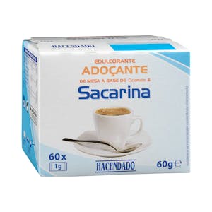 Edulcorante sacarina en sobres