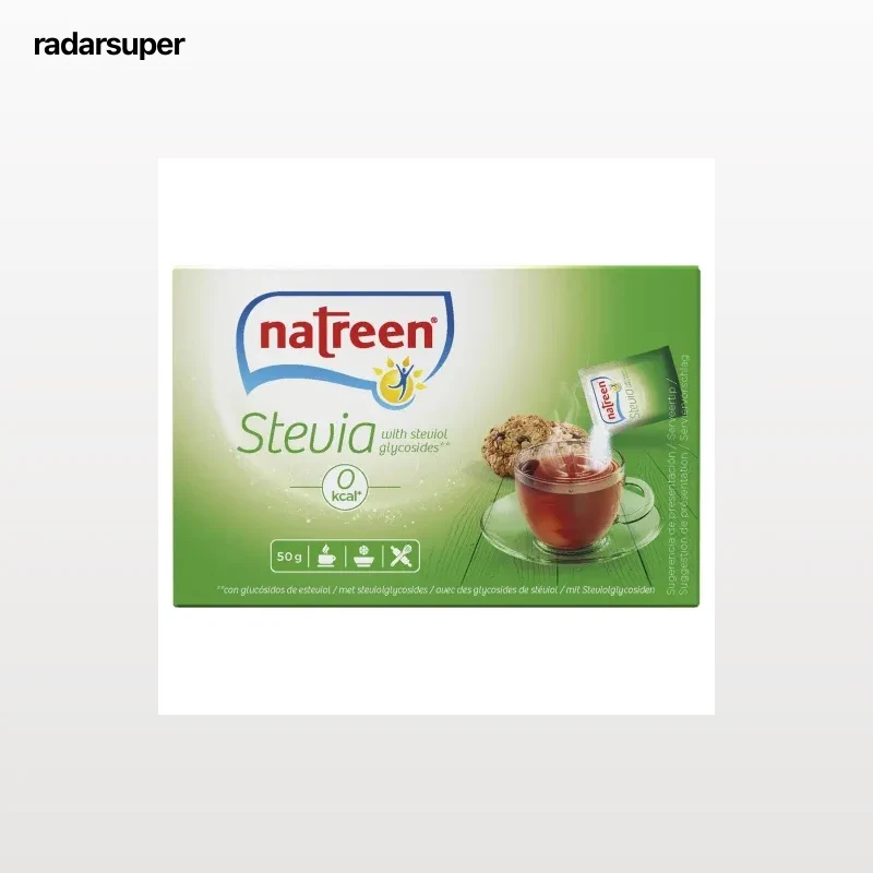 Edulcorante Stevia granulado en sobres Natreen 50 ud.