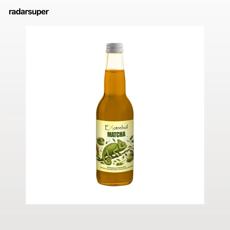 EKOTREBOL Refresco de té Matcha ecológico botella 33 cl.