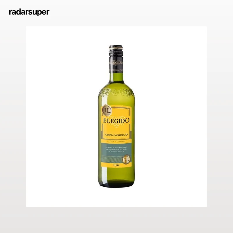 ELEGIDO Vino blanco fresco y afrutado sin denominación de origen ELEGIDO botella 1 l.