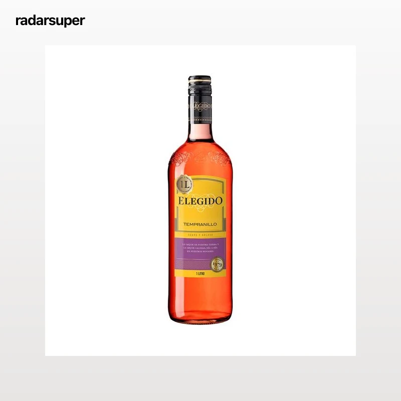 ELEGIDO Vino rosado fresco y afrutado sin denominación de origen ELEGIDO botella 1 l.