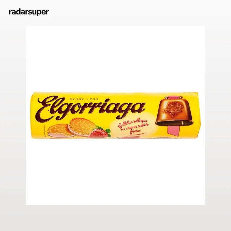 ELGORRIAGA Galletas rellenas de fresa 240 g.
