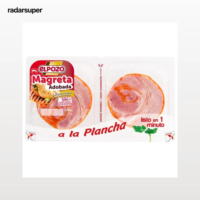 ELPOZO Magreta de cerdo adobada, cortada en lonchas 330 g.