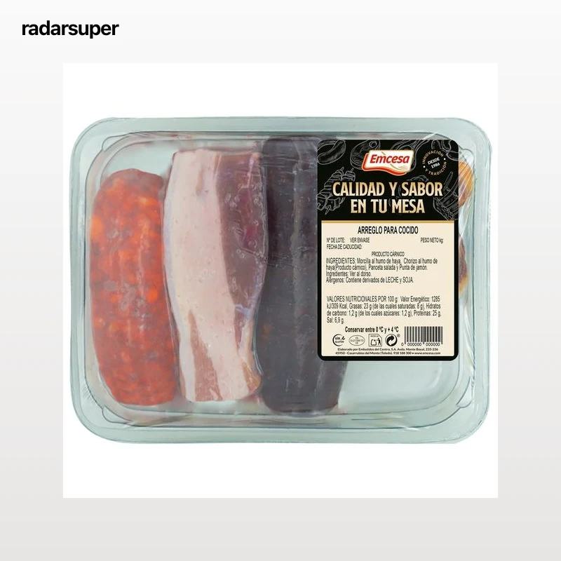 EMCESA Bandeja con preparado para cocido, elaborado sin gluten