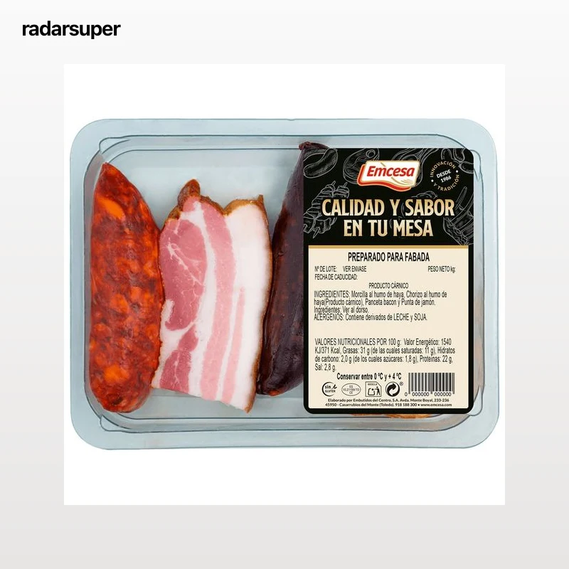 EMCESA Bandeja con preparado para fabada.