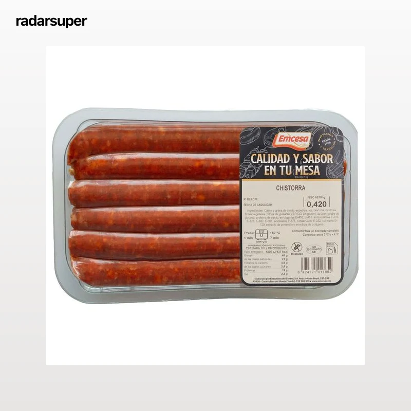 EMCESA Chistorra bandeja 420 g.
