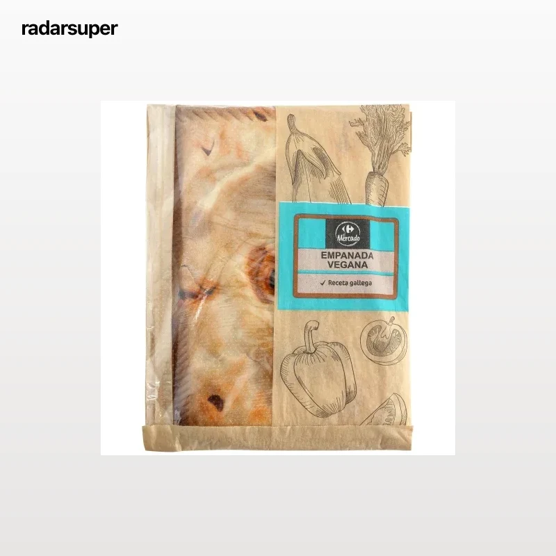 Empanada rectangular vegana El Mercado 700 g