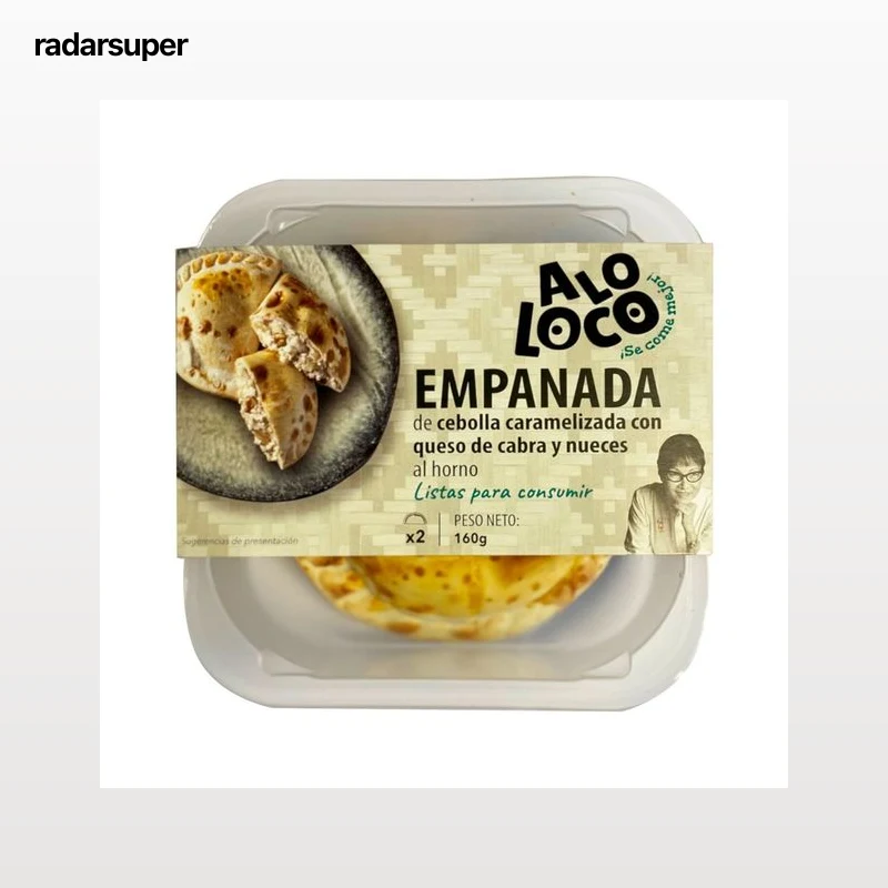 Empanadas queso cabra, nueces y cebolla caramel. 2 x 80 g.