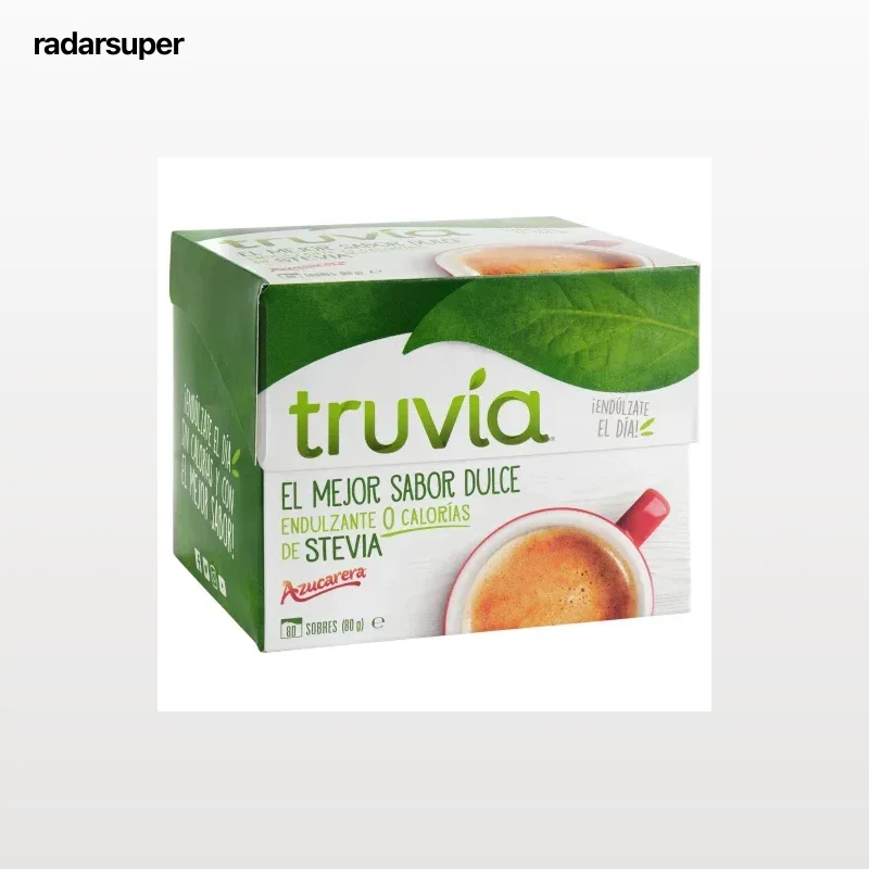 Endulzante en sobres Truvia sin gluten 80 unidades de 1 g.