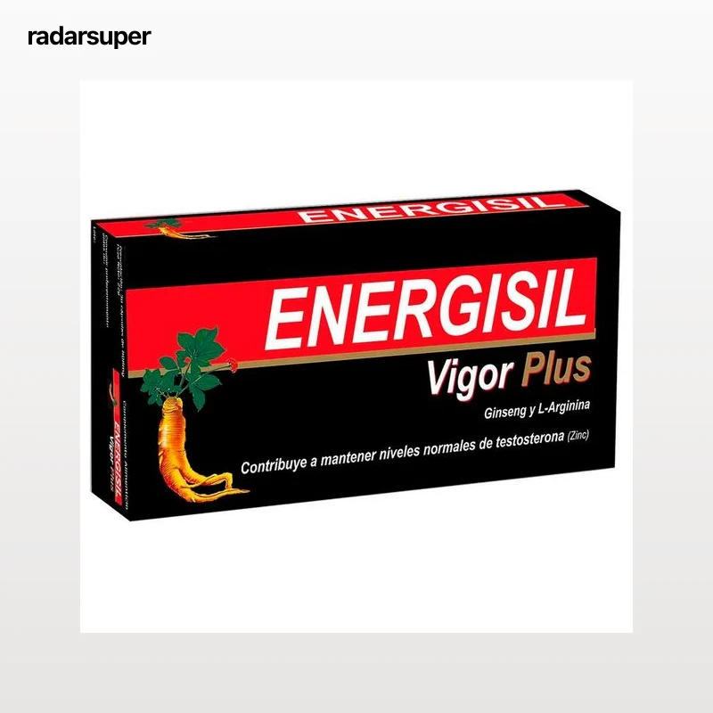 ENERGISIL Vigor plus Complemento alimenticio para el mantenimiento de los niveles de testosterona 30 cápsulas.