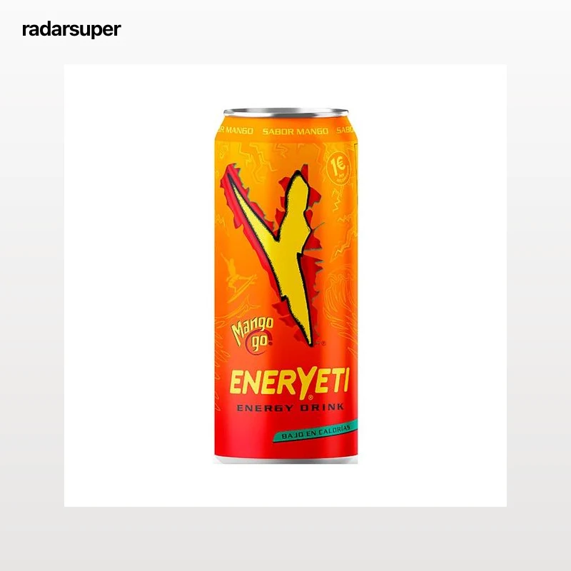 ENERYETI Bebida energética sabor mango lata de 50 cl.