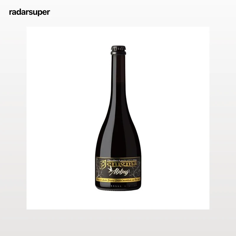 ENIGMA Cerveza de abadia estilo Dubbel madurada durnate meses con Ron añejo Abbey 750 ml.