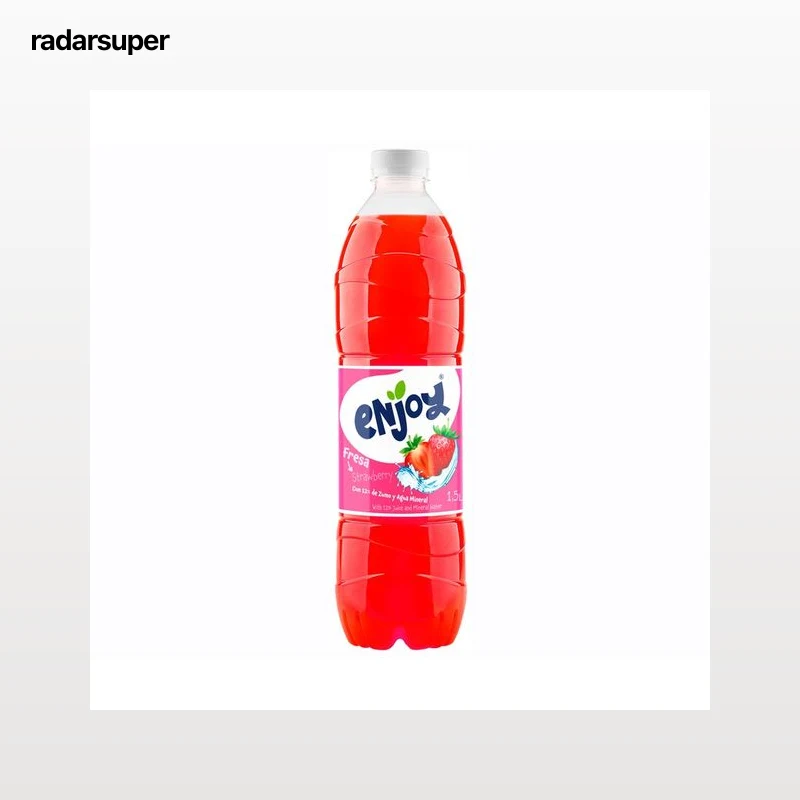 ENJOY Refresco de fresa botella de 1,5 litros.