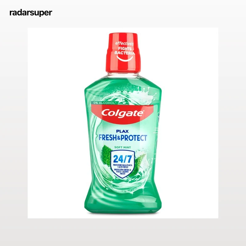 Enjuague bucal antibacteriano menta suave Colgate Plax 500 ml
