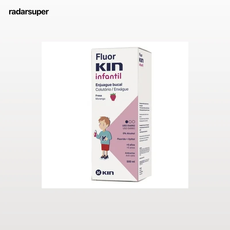 Enjuague bucal Fluor Kin Infantil 500 ml.