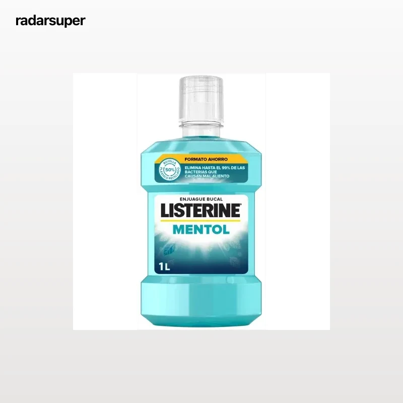 Enjuague bucal mentol Listerine 1 l.