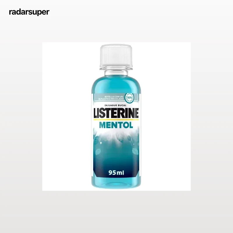 Enjuague bucal mentol Listerine 95 ml.