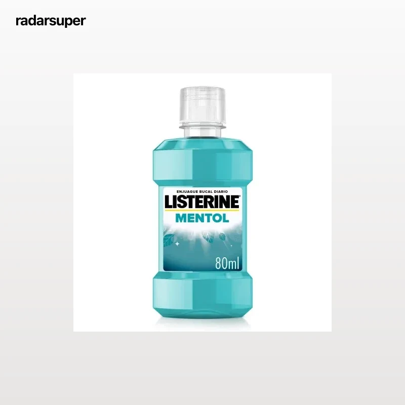 Enjuague bucal sabor menta intensa Listerine 80 ml.