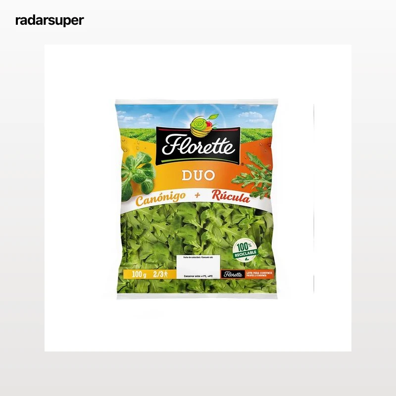 Ensalad dúo canónigo y rúcula FLORETTE 100 g.