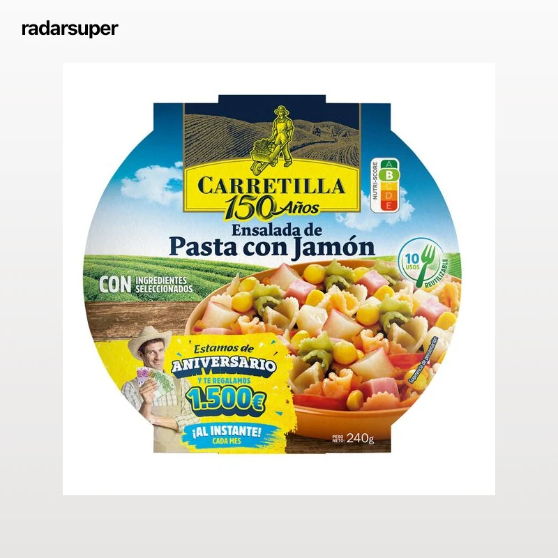 Ensalada Carretilla 240g pasta con jamon
