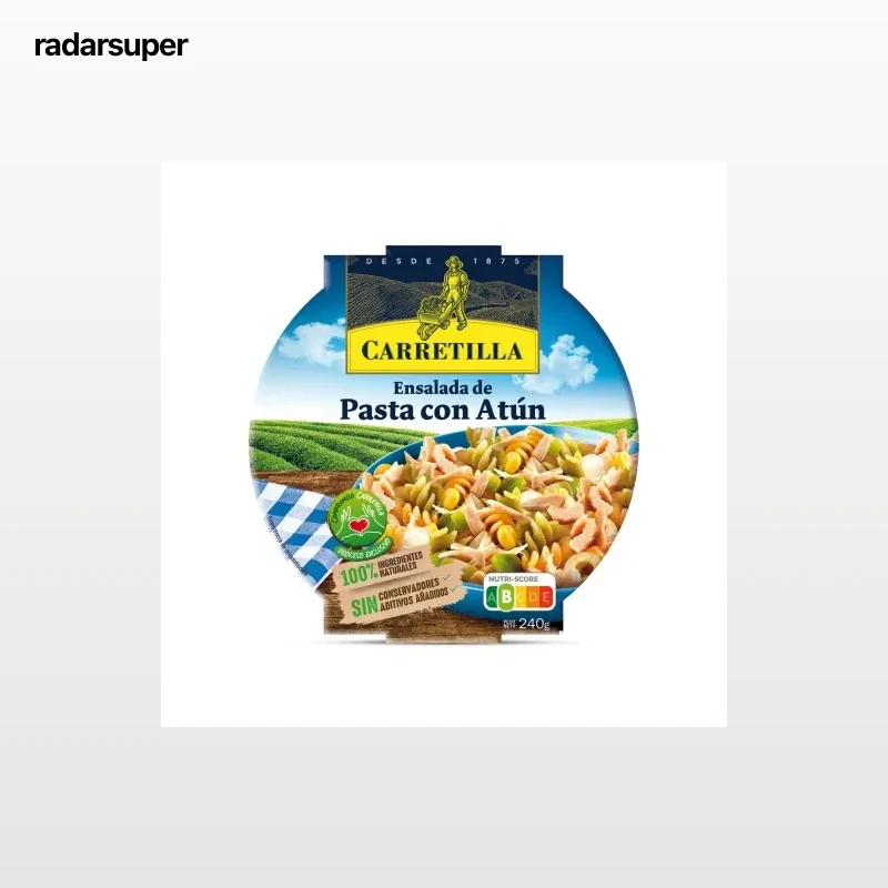 Ensalada de pasta con atún Carretilla 240 g.