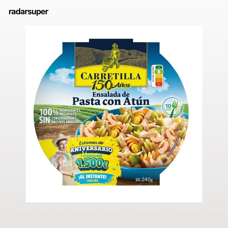 Ensalada de pasta con atún Carretilla 240g
