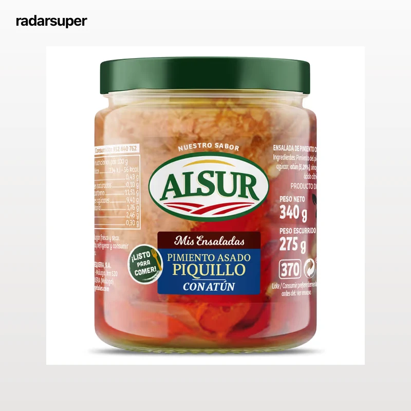 Ensalada de pimientos del piquillo con atún Alsur 275 g